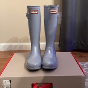Hunter Light Blue Rain Boots